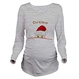 Linyuan ファッション Women's Maternity Long Sleeved Loose Tシャツ T-Shirt K126 Size S-2XL