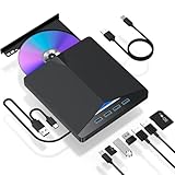 Apaeofl 7-in-1 USB3.0 外付け DVD バーナー TYPE-C 多機能 CD 光学ドライブ 拡張可能な光学ドライブ