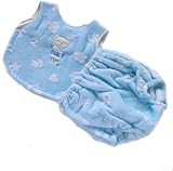 スタイ ベビーギフトセット タオル製ベビー服 スタイ エプロン ブルマパンツ 日本製 タオル製 出産祝い ギフト (ブルー)