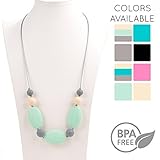 Babyroom MaMa Deila Silicone Baby Teething Necklace for Moms - Nursing Necklace in Sweet Mint - Teet