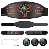 EMS腹筋ベルト 【2024モデル 消費カロリー表示】 12枚伝導布 15種類モード 30段階強度調整 筋トレ 腹筋マシン 筋トレ トレーニ