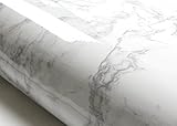 Grey Granite Look Marble Effect Contact Paper Self Adhesive Pre-pasted Wallpaper S4705-1 : 2.00 Feet