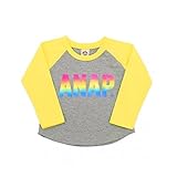 アナップ（ANAP） レインボーメタリックロゴ ラグランロンT【006グレイ/90】