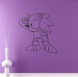 ソニックSonic Hedgehogビニールデカール壁ビニールステッカービデオゲームCartoonsホーム内部子供キッズ部屋インテリア1SNC )