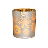 Candle Impressions Flameless LEDつや消しガラスcandle- Snowflakes