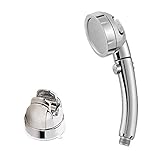 OBEST シャワーヘッド 3段階モード調節 節水 極細水流 ストップボタン 強力吸盤シャワーホルダー付き バス用品 低水圧増圧 工具不要 取付簡単