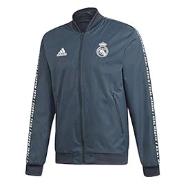 adidas アディダス サッカー レアル・マドリード Real Madrid アンセムジャケット トレーニングトップ トレーニングウェア アウタージャケット S(162-168cm) 国内正規品 FRX99 テックオニキス