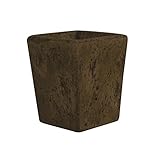 Syndicate Sales 5 1/2' Tapered Square Vase, Weathered Brown [並行輸入品]