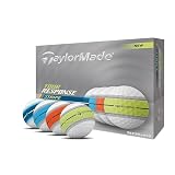 テーラーメイド(TAYLOR MADE) TMJ25 Tour Resp Stripe NEON Multi JPN dz ツアーレスポンス ストライプ ネオン マルチ ゴルフボール