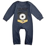 Evil Has a新しいFoe Baby Onesieボディスーツ幼児ロンパース カラー: ブルー