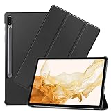 FOR Galaxy Tab S8 Plus 2022 発売 /S7/Tab S7 Plus 12.4インチ 用の保護カバー 軽量 薄型 FOR Galaxy Tab S8 Plus 2022 発売 12.4インチ 用の三つ折保護ケース磁石 FOR Galaxy Tab S8+ 2022 発売 /S7/Tab S7 Plus 12.4インチ 用のオートスリープ機能付き 耐衝撃 全面保護型 ALLVD