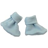【未熟児】【低出生体重児】【早産児】【NICU】用 ベビー服：ブーティーソックス ブルー (2300g-3000g)