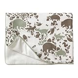 DwellStudio Stroller Blanket Woodland Tumble Mocha (Discontinued by Manufacturer) [並行輸入品]