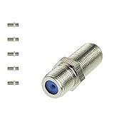 Mediabridge F81 Splice Connector - 3GHz Female to Female F-Type Coaxial Cable Extension - 5 Pack - (