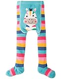 Frugi オーガニックコットン ベビータイツ しまうま ×レインボーストライプ サイズ 6-12m （ 70-80 ）～ 2-4yrs （ 95-100 ） (2-4yrs（2-4才：95-100）