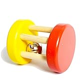 BUYITNOWベビー木製Bell Rattleおもちゃ楽器教育玩具0 – 3歳児
