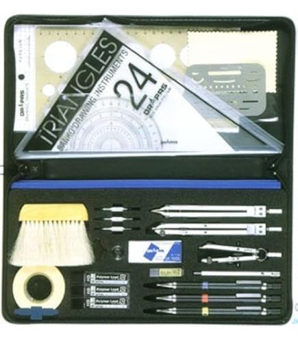 Amazon.co.jp: ドラパス 独式S型製図器セット 8本組16品 01523  