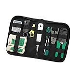 SONONIA 10本セット　ストリッピング　プライヤー　RJ45/12/11　ワイヤ　ストリッパ　圧着　工具