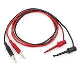 uxcell　4mm大規模なテストフックのバナナプラグ　プラスチック　ブラス（ニッケルメッキ）　レッド　ブラック