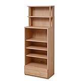 アビライト 日本製(大川家具) 九州産ヒノキ無垢材使用スタディシリーズ 幅59 シェルフ fk0073