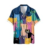 [vigerkar] 柄シャツ レギュラーフィット 半袖 メンズ 父の日 誕生日 人気 シャツ メンズ 夏 ゆったり アロハシャツ プリント