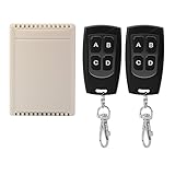 XCSOURCE DC 12 V 4チャネル433 MHz RFワイヤレスリモートコントロールライトスイッチリレー328 ft長い範囲、ガレージドアOpener、2 x受信機送信機+ 1 x ld11