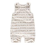 新生児赤ちゃん男の子ノースリーブ象コットンロンパースジャンプスーツPlaysuit服装 カラー: ベージュ