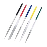 uxcell ダイヤモンド ファイル ヤスリ　3mm×140mm ラウンド フラット 三角広場針 ハンディ ツール