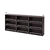 JK MEMORIA 棚板が1cmピッチで可動する 薄型オープン上置き幅120.5 FRM-0105DB