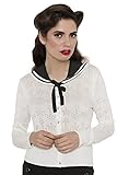 Voodoo Vixen - Jenni White Ship-Shape Summer Cardigan XL / White