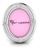 Krysaliis Sterling Silver Animal Oval Frame - Pink Stand [並行輸入品]