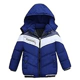 Zhaozhe子ども服 ダウンジャケット ダウンコート キッズ 厚め　防寒 フード付き アウター 冬 ボーイズ
