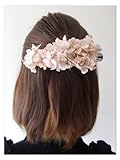 【プリザーブドフラワー/ヘアアクセサリーシリーズ/本当の紫陽花の髪飾り】少女の香りを少し残して。ほんのり優しいシェルピンクの花びらの髪飾り【 ラッピング付き】