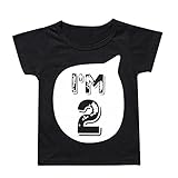 Tovadoo 子供服 ベビー服 男の子 女の子 トップス tシャツ 英字柄 数字柄 2 兄弟揃い 姉妹揃い 可愛い プレゼント 1-5歳