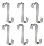 10パックフラットSフックby youfui Heavy Duty吊りフック304ステンレススチールS Shapedメタルキッチンポットパンハンガーラックフック