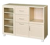 ホワイトナチュラルキッチンカウンター（120cm幅）sa-pas90-120wl