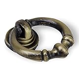 SODIAL(R)2ｘビンテージキッチン　キャビネット　カップボード　引き出しドレッサープル　ハンドルノブ---アンティークブラス