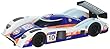 Scalextric c3954チームLMP Gulfスロット車、ブルー、1 : 32スケール