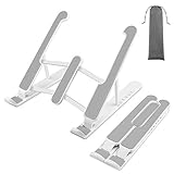 AKSEA ノートパソコンスタンド タブレットスタンド PCスタンド ノートPCスタンド ラップトップスタンド 高さ/角度調整可能 6段階調