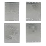 [Cicogna] マスキングテープ ガイド 4枚セット マスキング カットガイド プラモデル プレート型 マスキングシート カッティング 塗装用 テンプレート ガンダム AFV