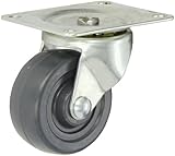Shepherd General Duty Series 3 Diameter Hard Rubber Wheel Single Race Swivel Caster, 4-1/8 Length x 