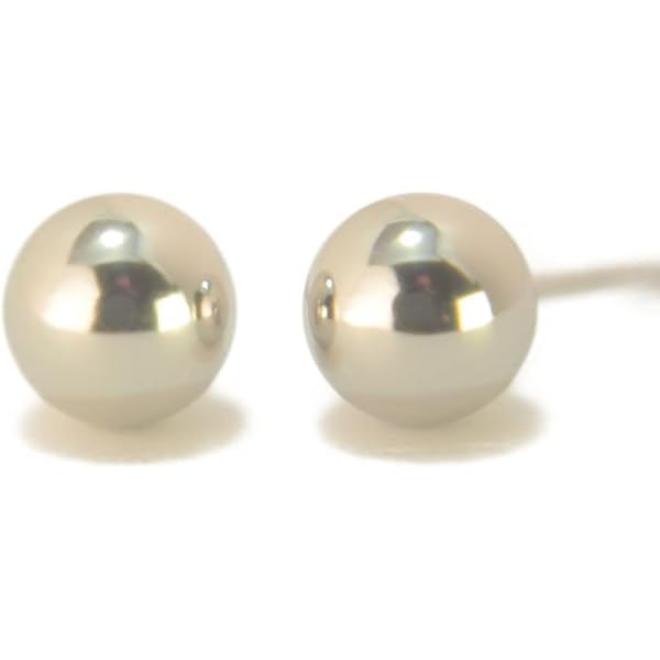 Amazon | 【プラチナピアス】 丸玉ピアス 6mm ボール 日本製 シンプル 