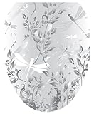 トイレTattoosフィールドのグレー装飾アップリケfor Toilet Lid Elongated TT-1013-O 1