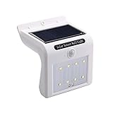 Newtion ソーラーLEDライト 屋外ライト 人感センサー 夜間自動点灯 道路/玄関/軒先/壁掛け/庭先などに適応 防水 (ホワイト)