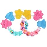 ノーブランド品 幼児　赤ちゃん　玩具　シリコン　ハンドベル　ジングル　歯がため　ガラガラ　ラトル - 2個