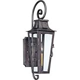 Troy Lighting French Quarter 1-Light Outdoor Wall Lantern - Aged Pewter Finish with Clear Glass [並行輸