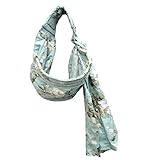 HanSi 新生児 ベビースリング キャリーミー 多機能 ベビースリング 新生児 赤ちゃん 抱っこひも おんぶ紐 2way 授乳ケープ 兼用　グリーン