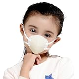 KANJEKANLE 再使用可能抗菌防塵通気性のある洗濯可能 　運動マスク　銀繊維,子供向け（３－６歳）白