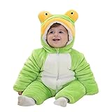 FashionFits　冬着ぐるみ 子供用　蛙着ぐるみ 動物パジャマ/動物仮装衣装　 Large