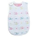 ZWOOS ガーゼスリーパー 6重 コットン製 柔らかい ベビー パジャマ 40*60cm 0-3歳用 (ヘリコプター)